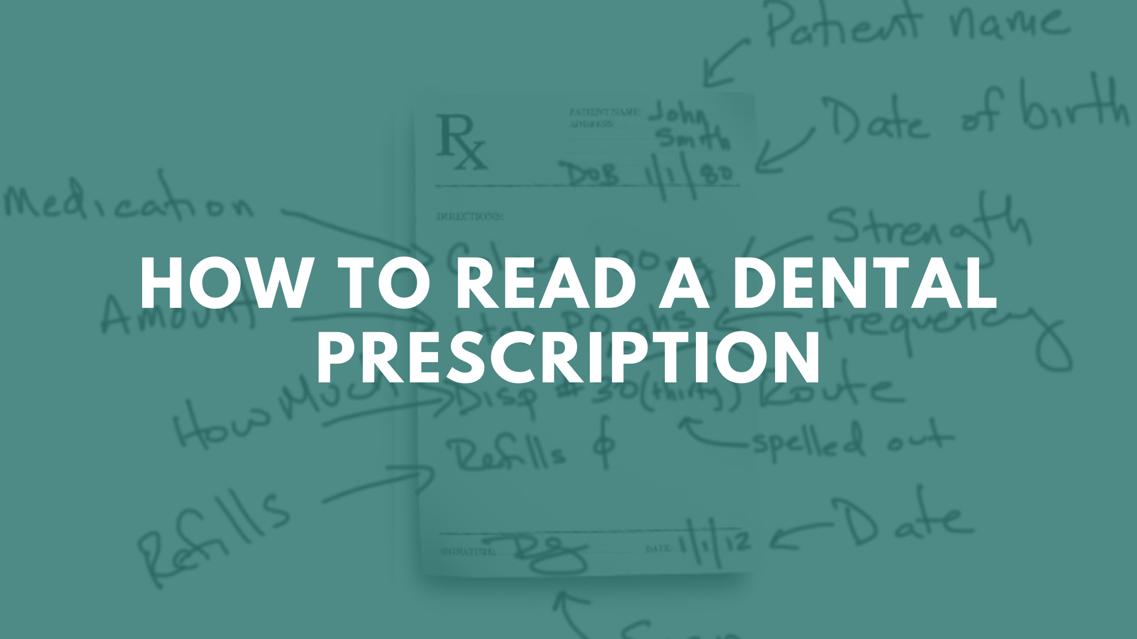 How To Read A Dental Prescription